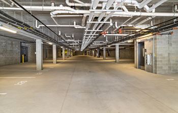 Heated underground parking garage*